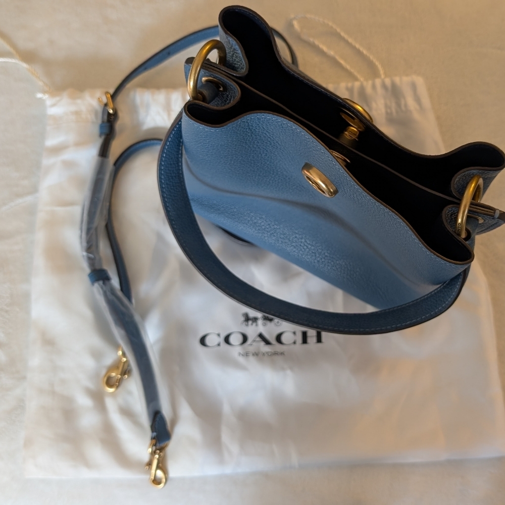 Coach Blue Leather Purse